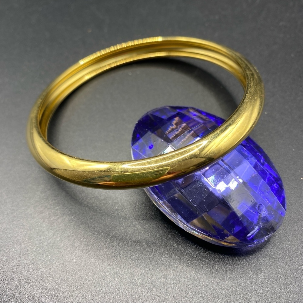 NAPIER Gold Tone Bangle Shiny Bright